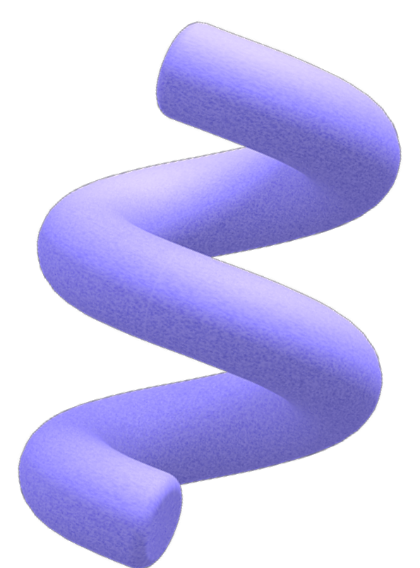 3D spiral decoration