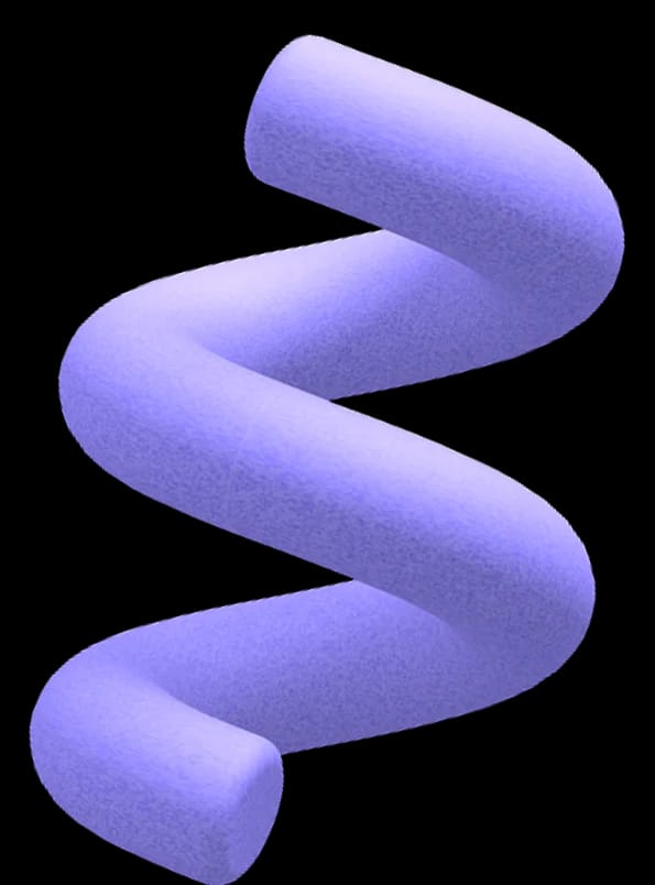 3D spiral decoration